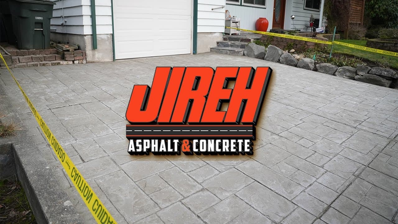 Stamped Concrete Driveway in Edmonds