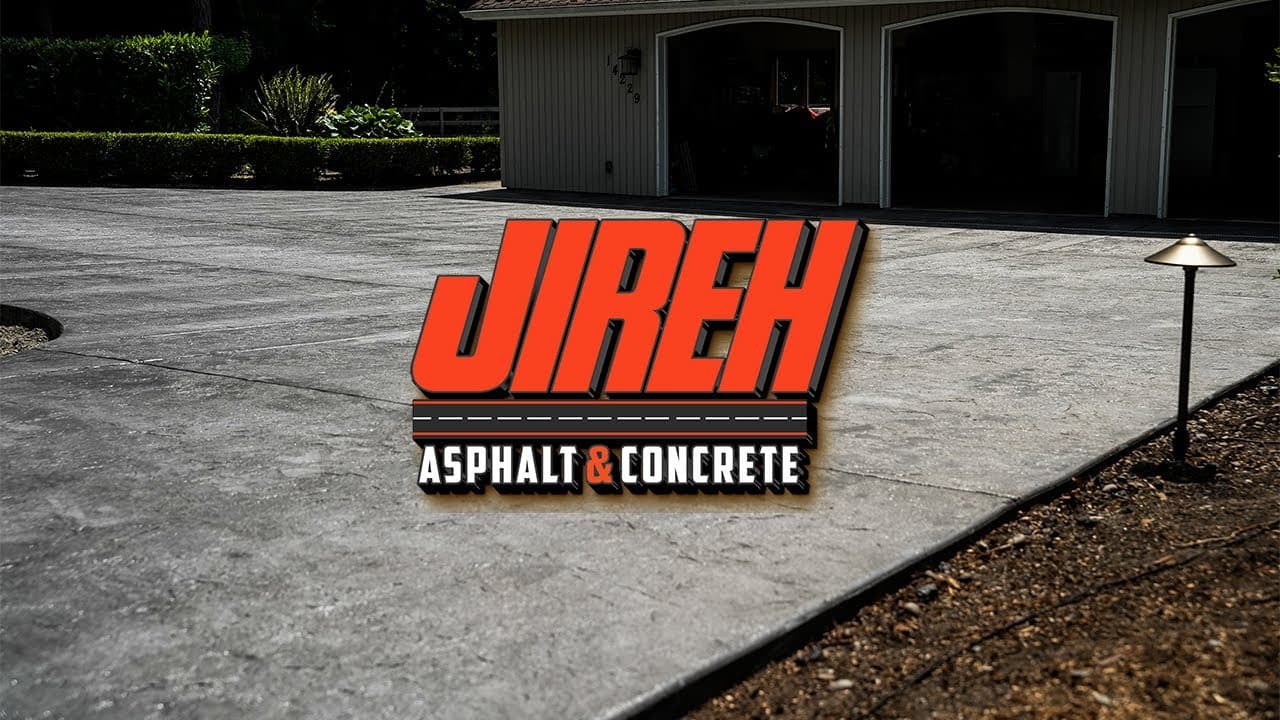 Concrete Driveway Pour, Stamp & Seal Renovation in Woodinville