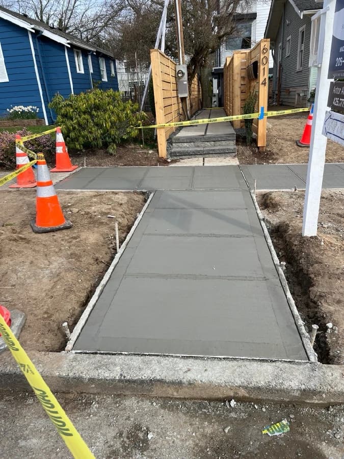 Sidewalk repair and truncated dome installation