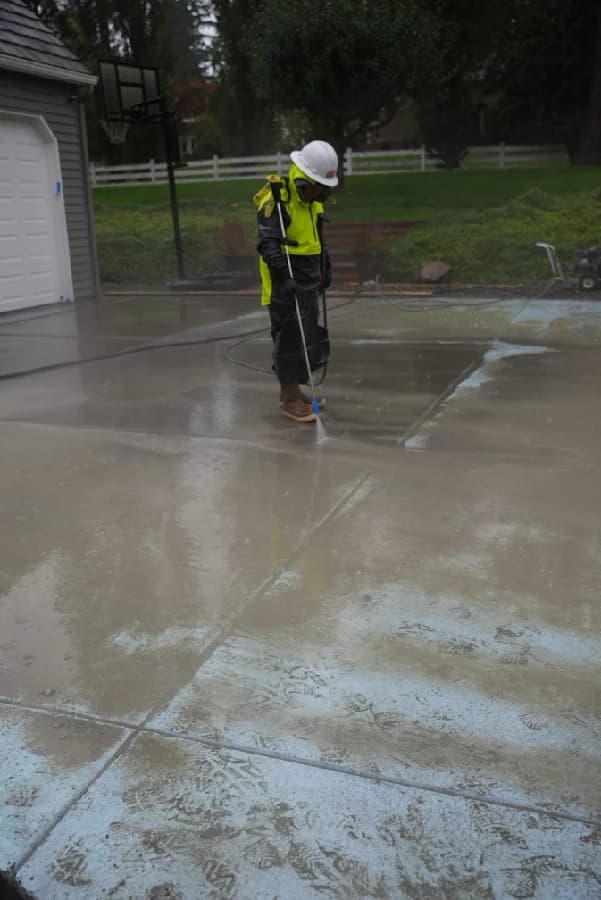 Dustless blasting work 2