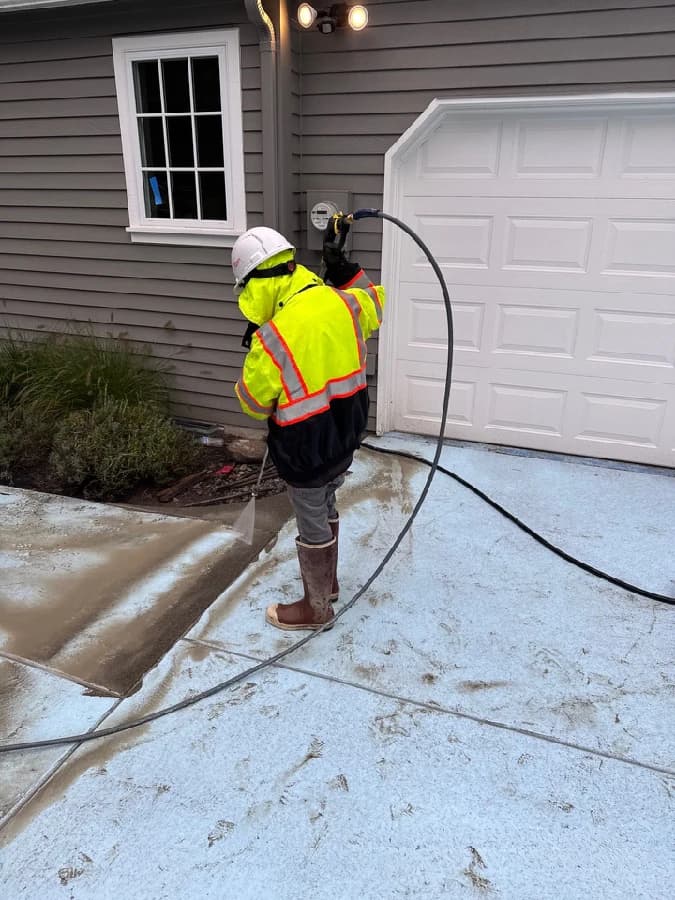 Dustless blasting work 3