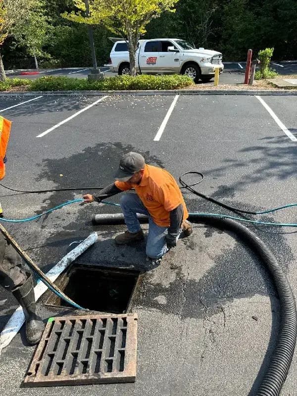 After catch basin cleaning